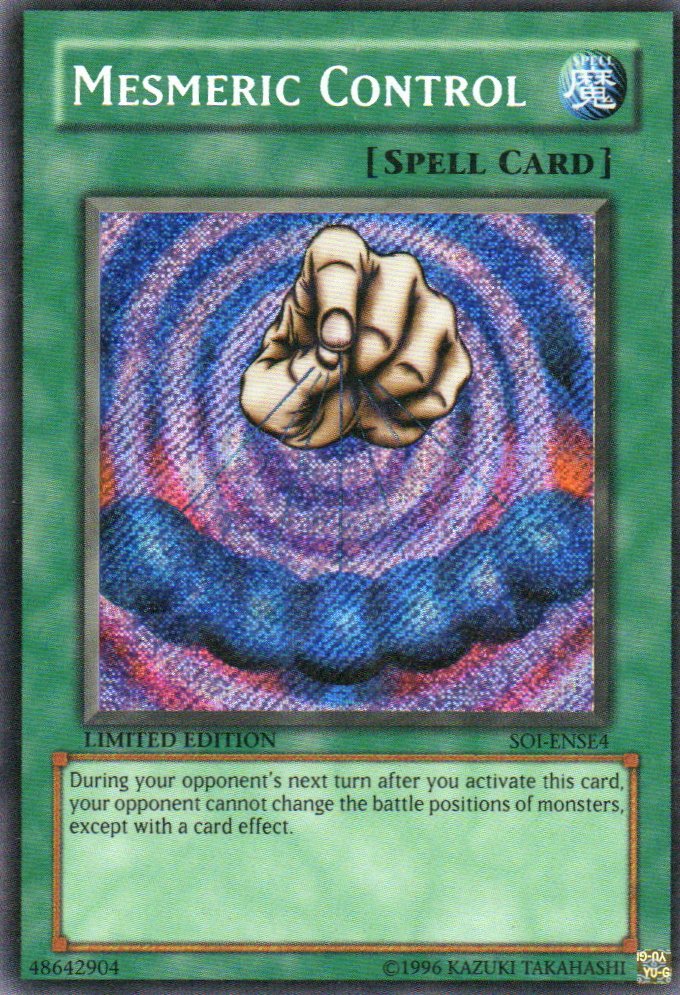 Mesmeric Control carta yugi SOI-ENSE4 Secret rare