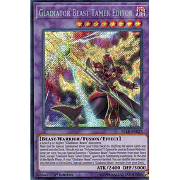 Gladiator Beast Tamer Editor carta yugi BLLR-EN023 Secret rare