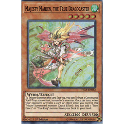 Majesty Maiden, the True Dracocaster carta yugi FIGA-EN052 Super rare