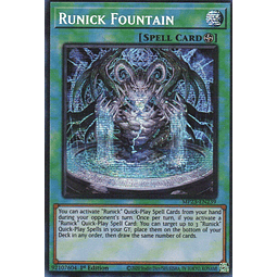 Runnick Fountain carta yugi MP23-EN239 Secret rare