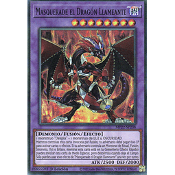 Masquerade el Dragon Llameante carta yugi MP22-SP208 Super rare