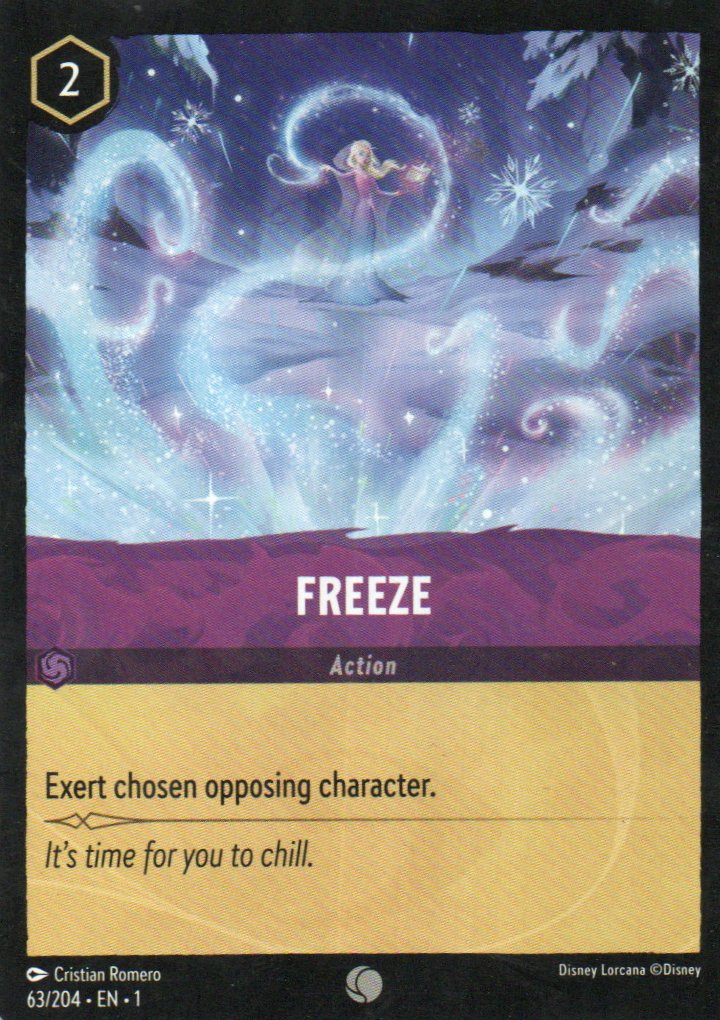 Freeze carta lorcana Common