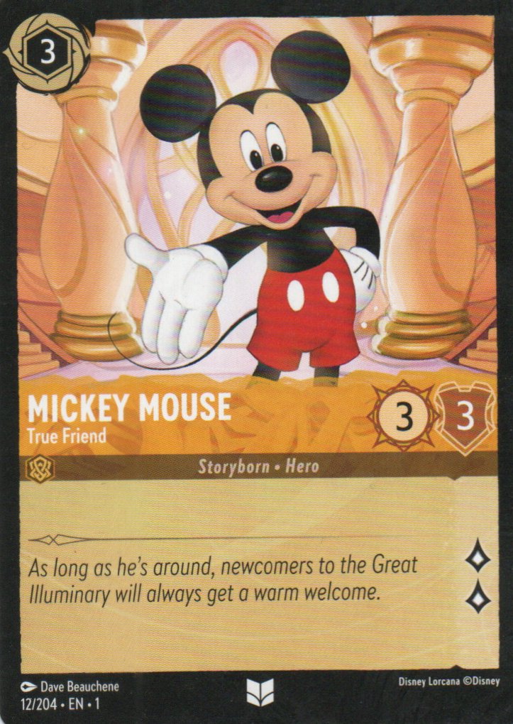 Mickey Mouse - True Friend carta lorcana Uncommon