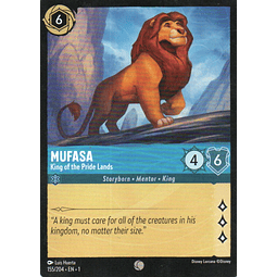 Mufasa - King of the Pride Lands carta lorcana Common