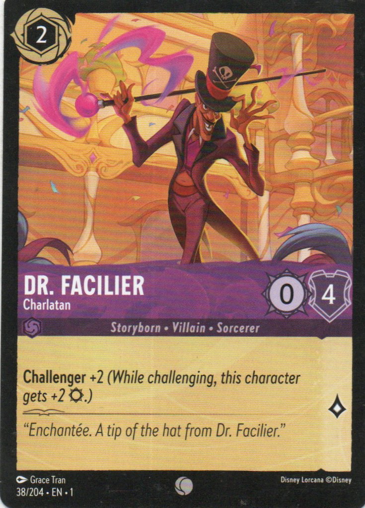 Dr. Facilier - Charlatan carta lorcana Common