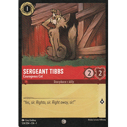 Sergeant Tibbs - Courageous Cat carta lorcana Common