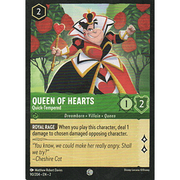 Queen of Hearts - Quick-Tempered carta lorcana Common