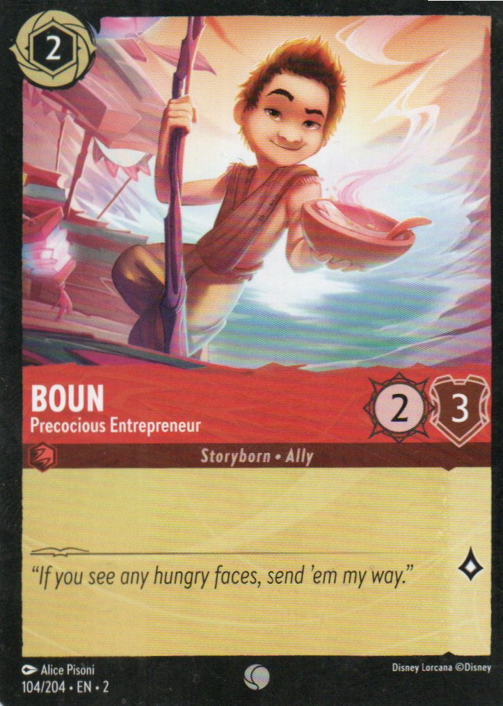 Boun - Precocious Entrepreneur carta lorcana Common