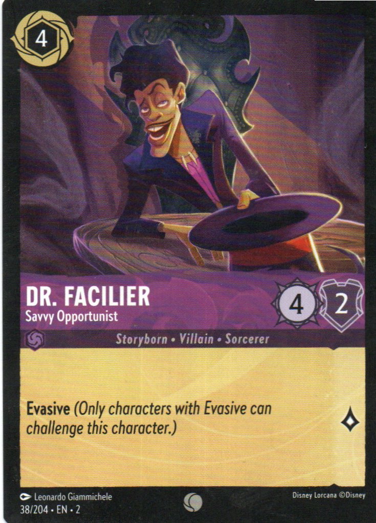 Dr. Facilier - Savvy Opportunist carta lorcana Common