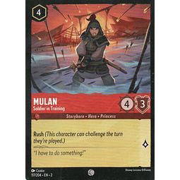 Mulan - Soldier in Training carta lorcana Common