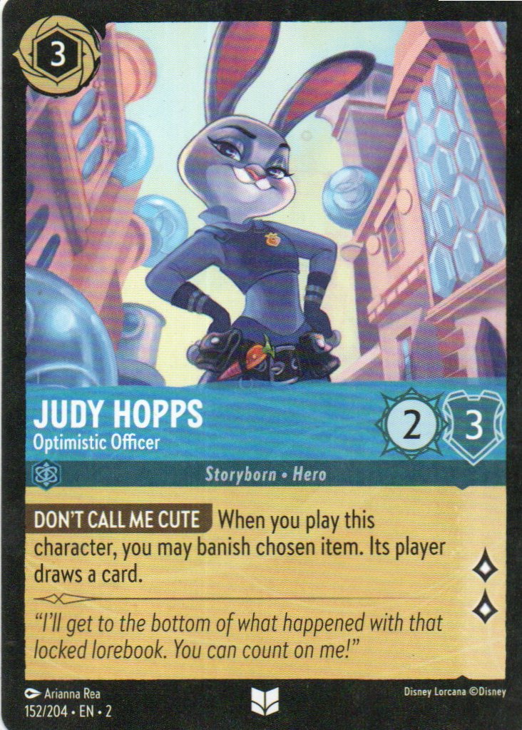 Judy Hopps - Optimistic Officer carta lorcana Uncommon