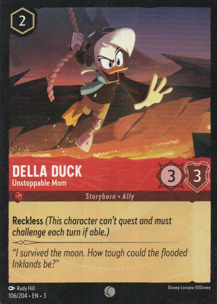 Della Duck - Unstoppable Mom carta lorcana Common