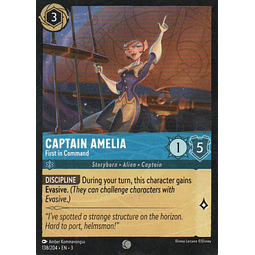 Captain Amelia - First in Command carta lorcana Common