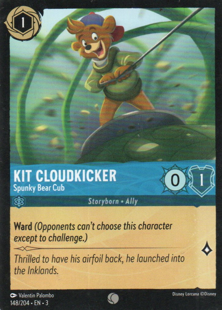 Kit Cloudkicker - Spunky Bear Cub carta lorcana Common