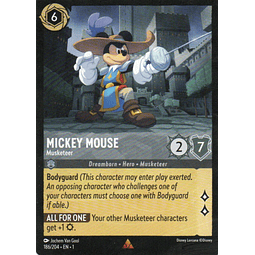 Mickey Mouse - Muskteer carra lorcana EN1 186 Rare