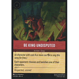 Be King Undisputed carta lorcana 129/204 Rare