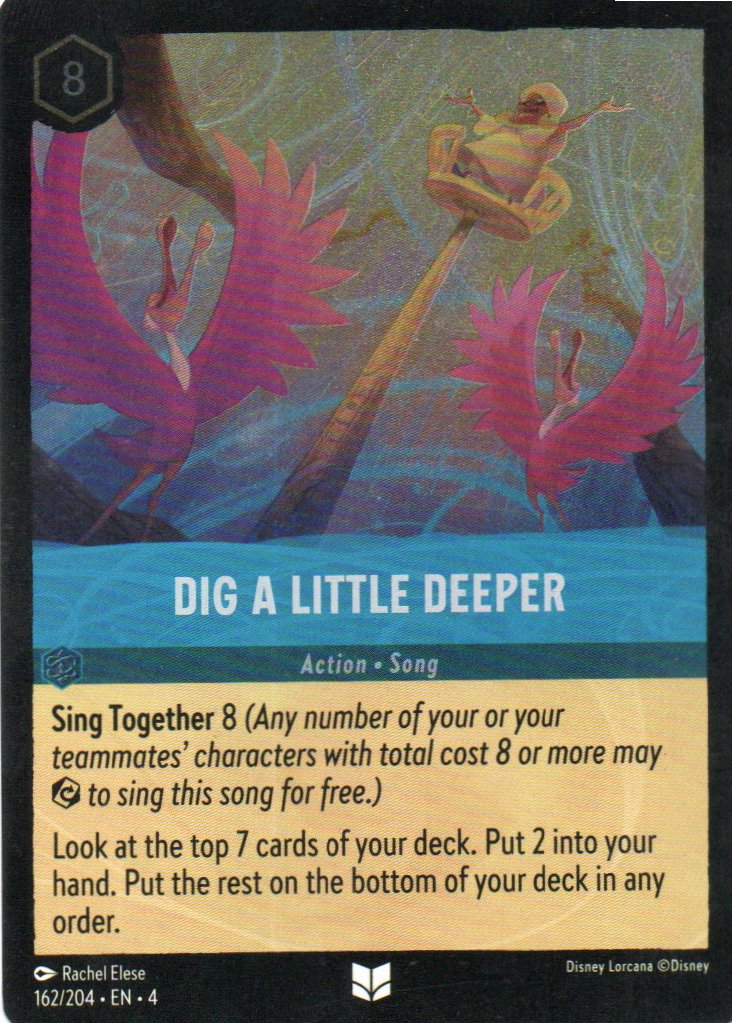 Dig a Little Deeper carta lorcana Uncommon Foil