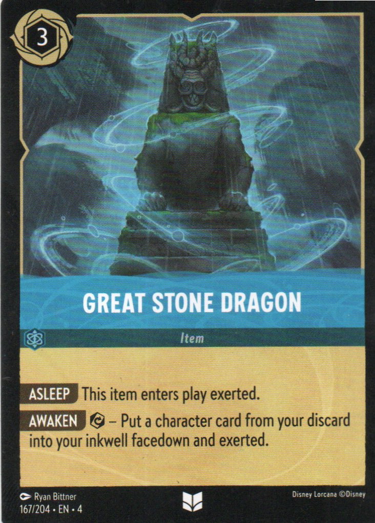 Great Stone Dragon carta lorcana Uncommon