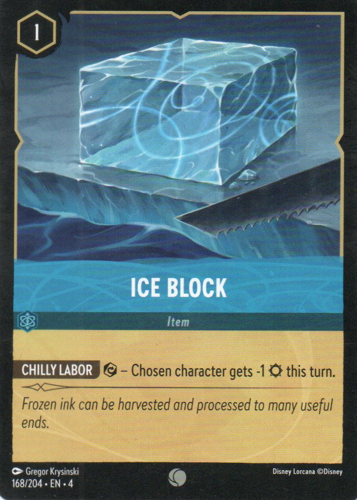 Ice Block carta lorcana Common