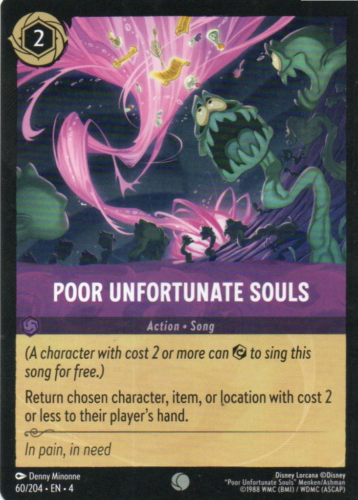 Poor Unfortunate Souls carta lorcana Common