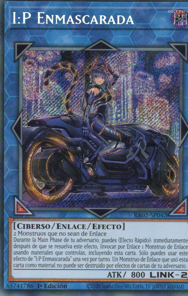 I:P Masquerena Art Alt carta yugi RA02-SP042 Super Rare