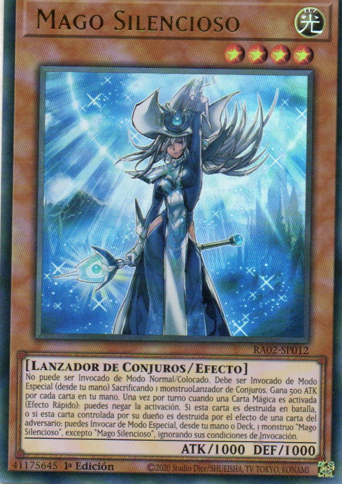 Silent Magician carta yugi RA02-SP012 Ultra Rare