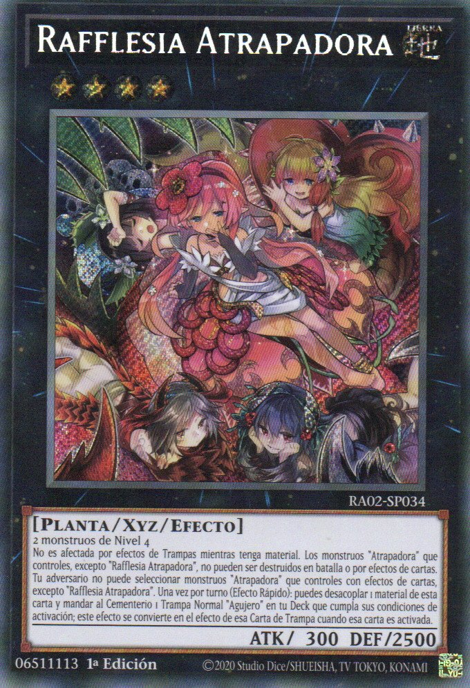 Traptrix Rafflesia carta yugi RA02-SP034 Secret Rare