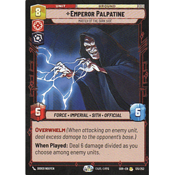 Emperor Palpatine carta SWU SOR 135/252 Rare