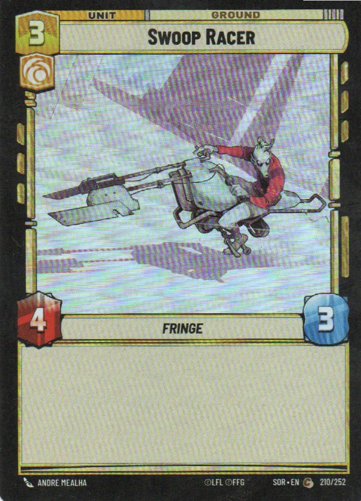 Swoop Racer carta SWU SOR 210/252 Common Foil