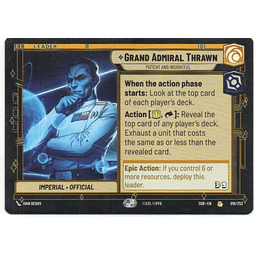 Grand Admiral Thrawn carta SWU SOR 16/252 Rare