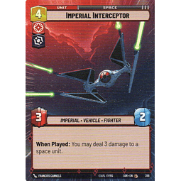 Imperial Interceptor carta SWU SOR 396 Common Hyper