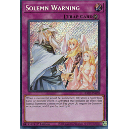 Solemn Warning carta yugi RA02-EN078 Secret Rare