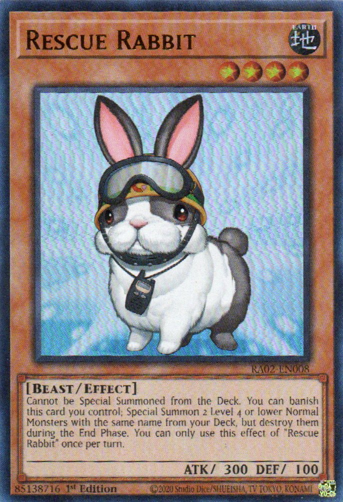 Rescue Rabbit carta yugi RA02-EN008 Ultra Rare