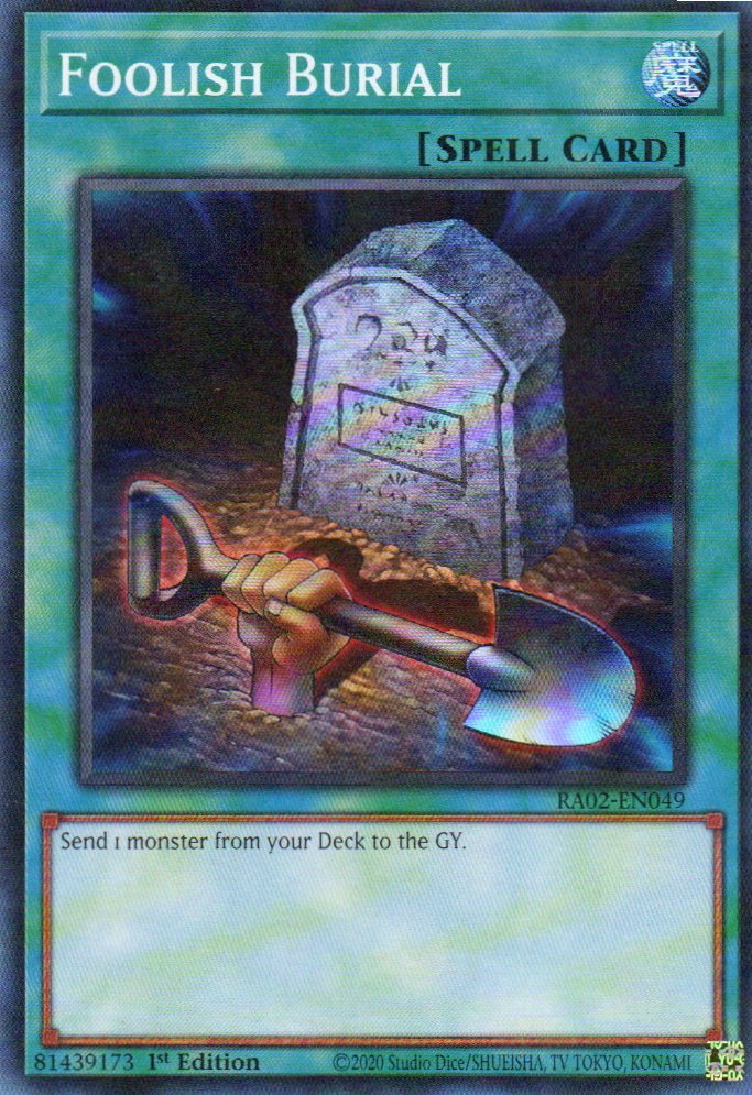 Foolish Burial carta yugi RA02-EN049 Super Rare