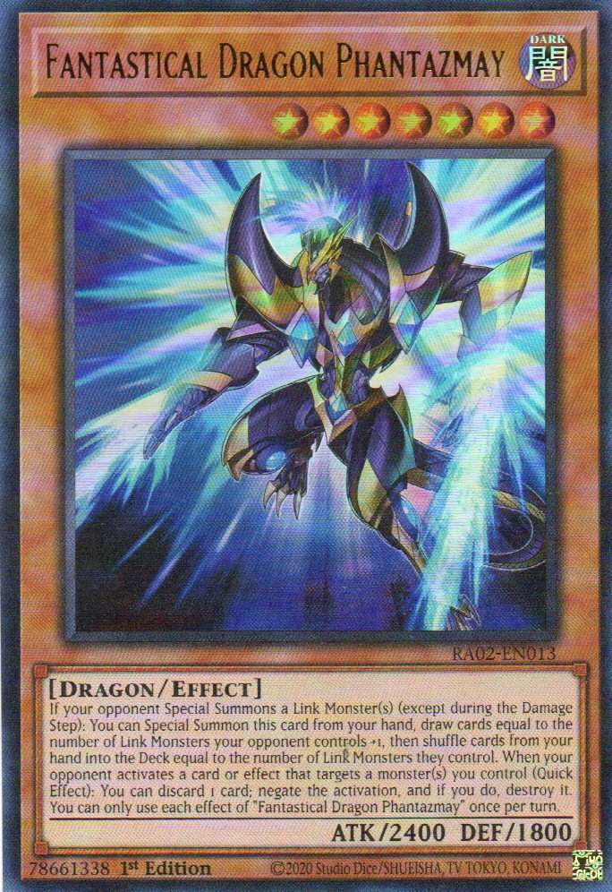 Fantastical Dragon Phantazmay carta yugi RA02-EN013 Ultra Rare