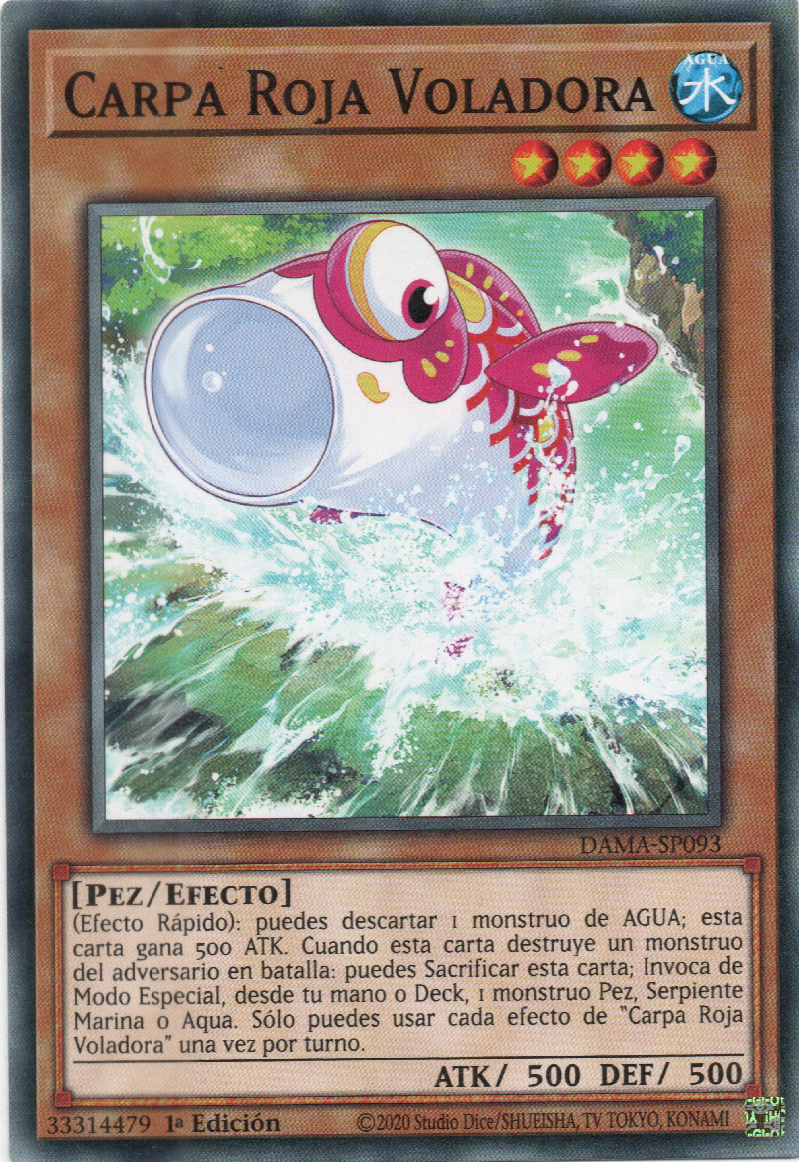 Flying Red Carp carta yugi DAMA-SP093