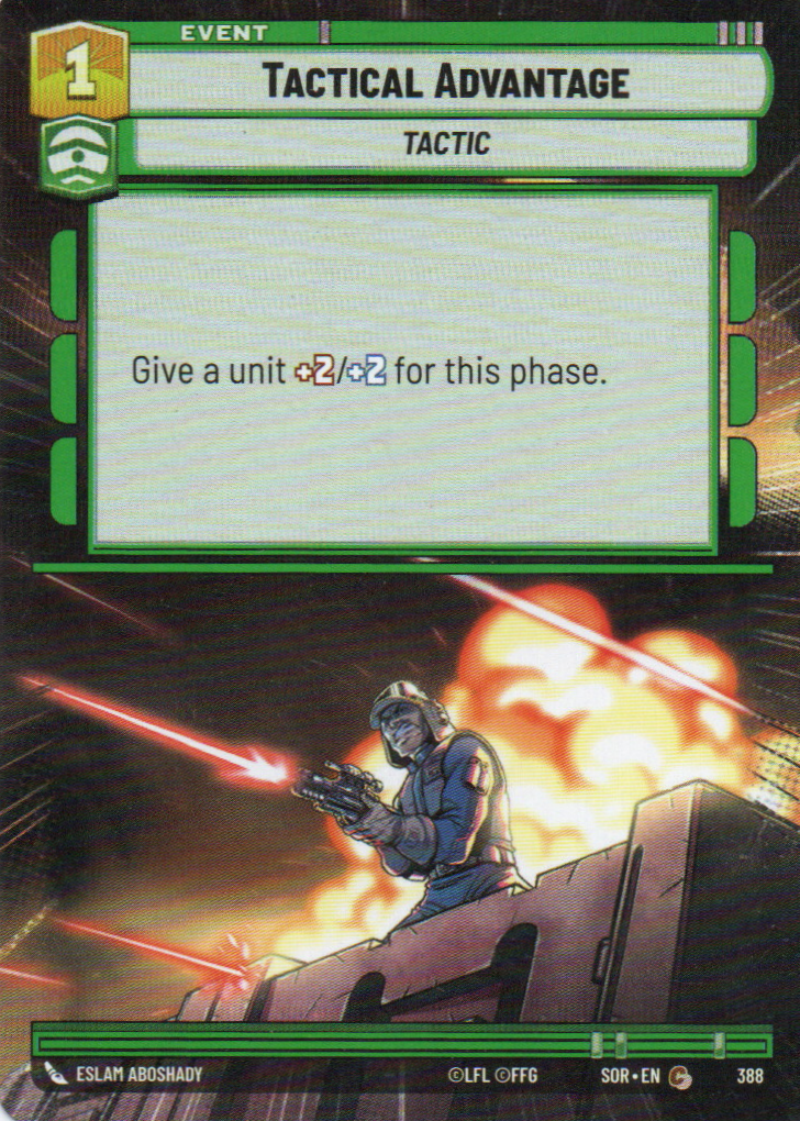 Tactical Advantage carta SWU Sor 388 Commun Hyperspace