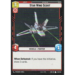 Star Wing Scout carta SWU Sor 163 Uncommun Foil