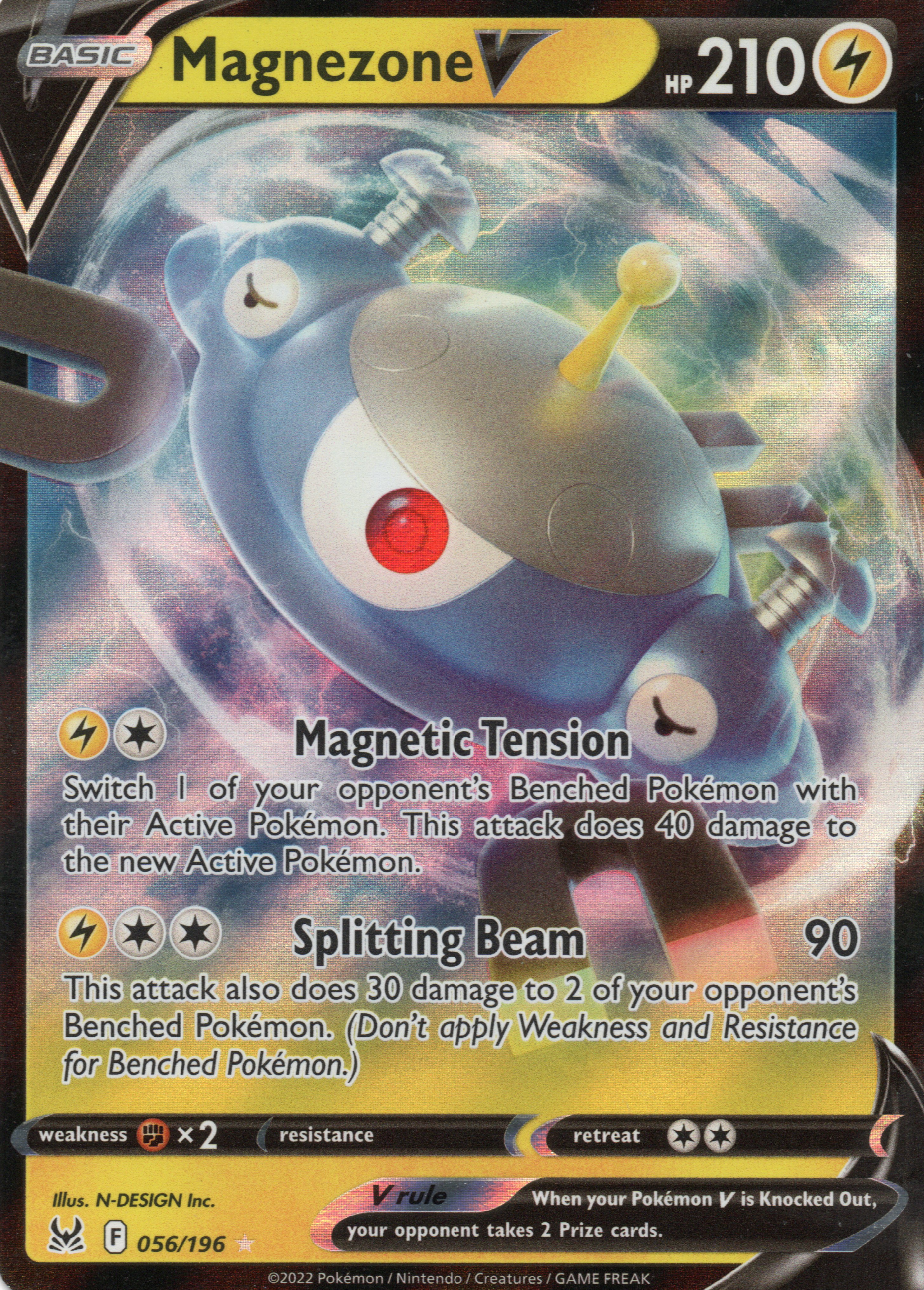 Magnezone V carta poke Lost Origin EN 056/196 / Ultra Rare