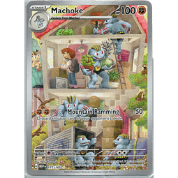 Machoke carta poke Scarlet & Violet 151 EN 177/165 / Illustration Rare