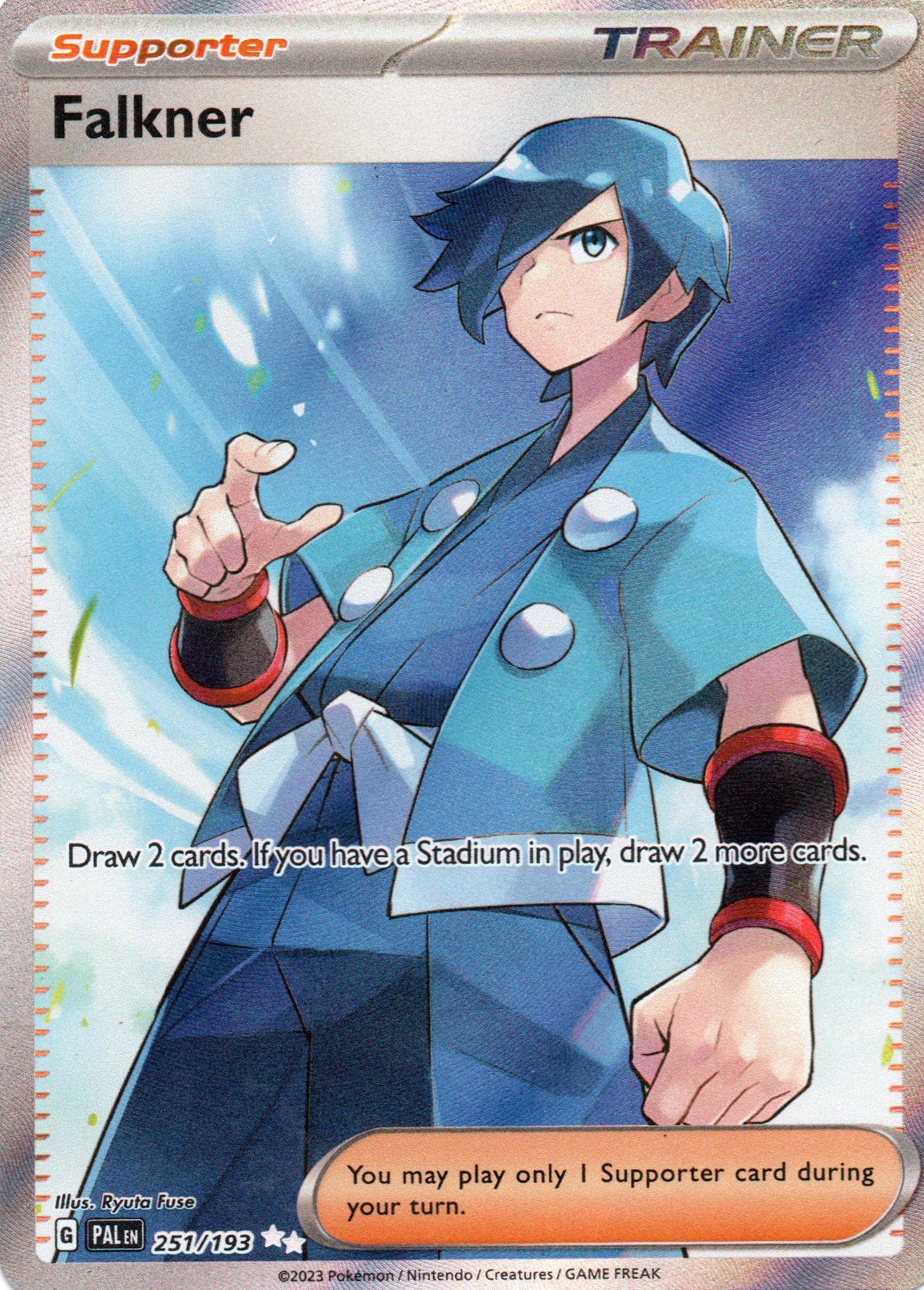 Falkner carta poke Paldea Evolved EN 251/193 / Ultra Rare