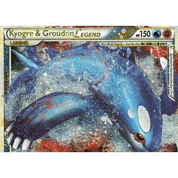 Kyogre & Groudon Legend (Dañada) carta poke Undaunted EN 87/90 / Ultra Rare