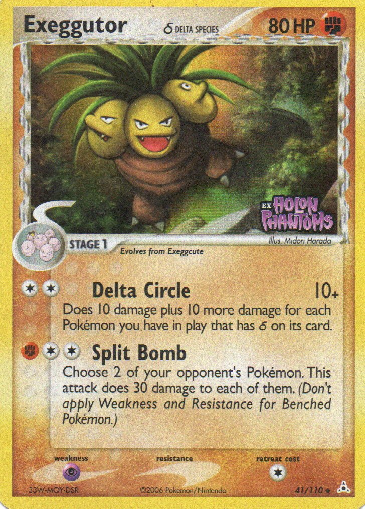 Exeggutor carta poke Holon Phantoms EN 41/110 / Uncommon