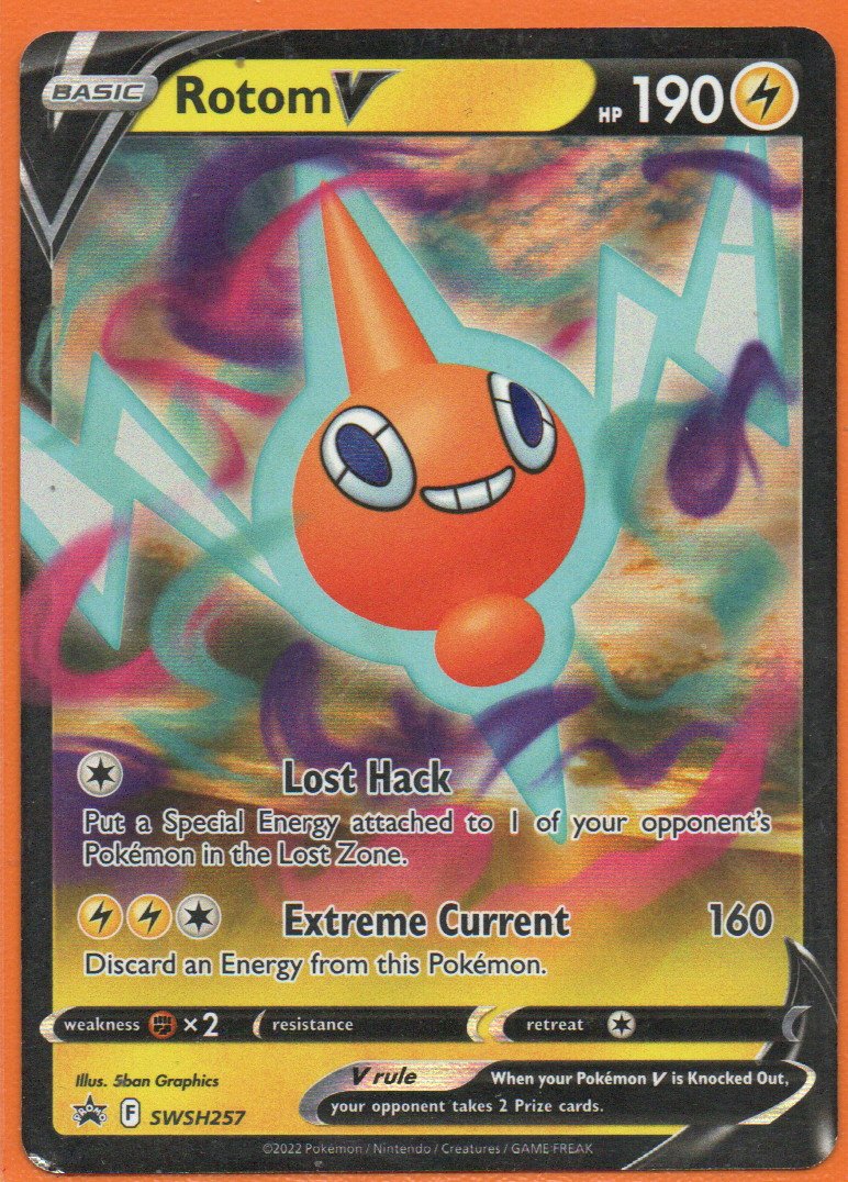 Rotom V carta poke Sword & Shield EN SWSH257 / Promo