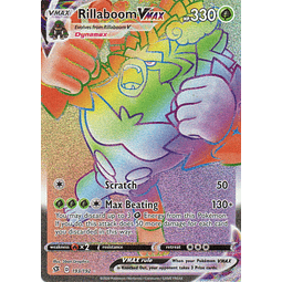 Rillaboom VMAX carta poke Rebel Clash EN 193/192 / Secret Rare