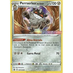 Perrserker de galar carta póke Sword & Shield SP SWSH008 / Promo