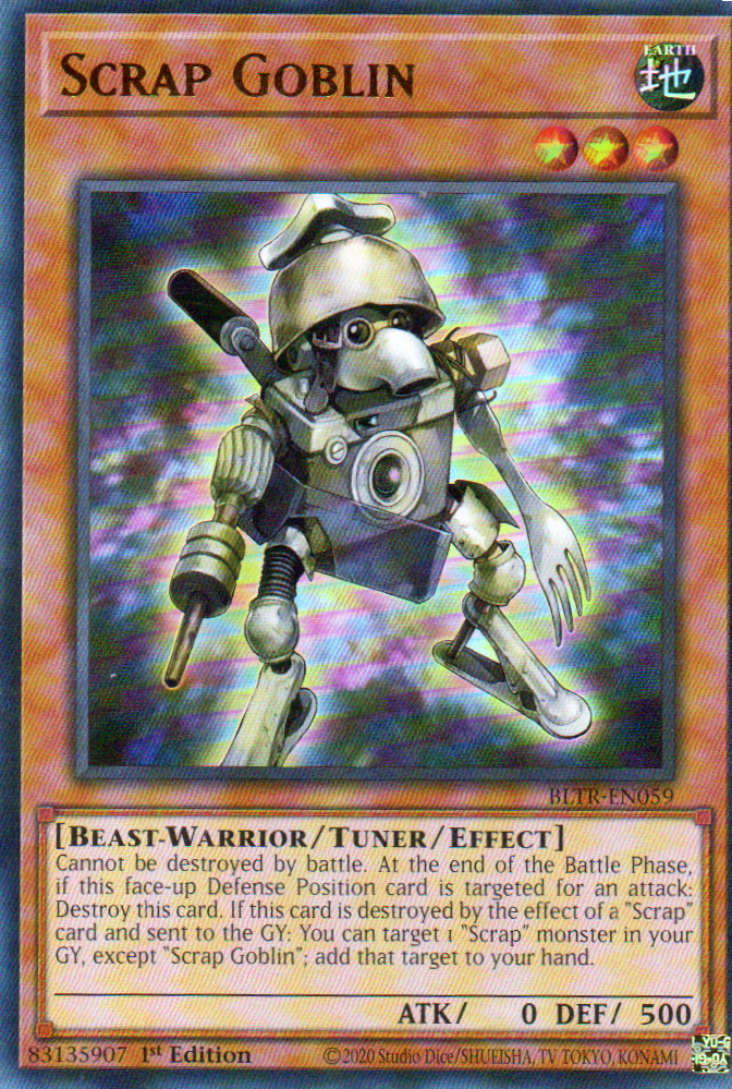 Scrap Goblin carta yugi BLTR-EN059 Ultra rare