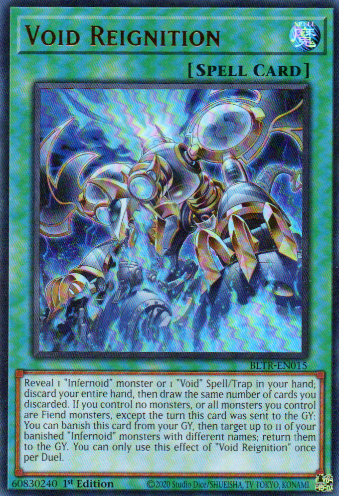 Void Reignition carta yugi BLTR-EN015 Ultra rare