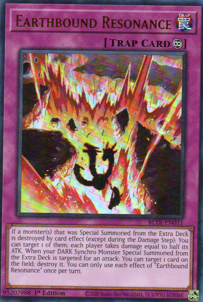 Earthbound Resonance carta yugi BLTR-EN031 Ultra rare