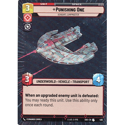 Punishing One carta SWU SHD 137/262 Uncommon Hyperspace foil